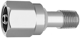 DISS  NUT AND NIPPLE N2O to 1/4" M Medical Gas Fitting, DISS, 1040-A, N2O, Nitrous Oxide
